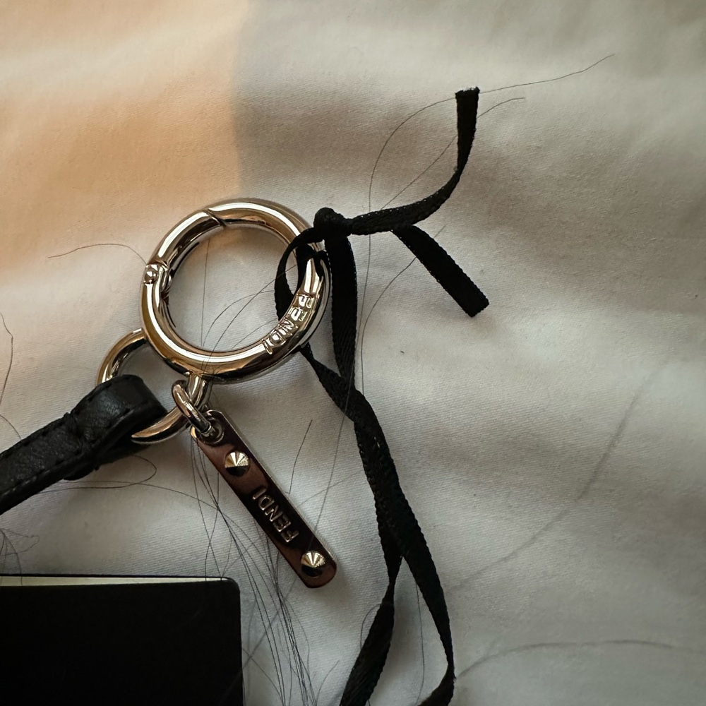 Fendi Black and White Fur Bag Charm - Picture 6 of 9